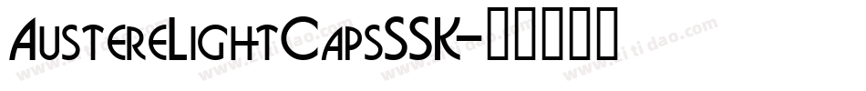 AustereLightCapsSSK字体转换