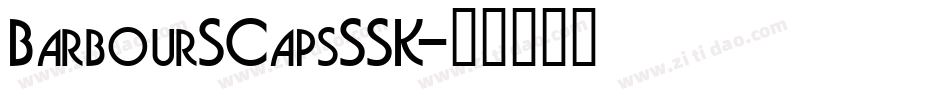 BarbourSCapsSSK字体转换