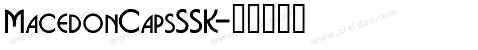 MacedonCapsSSK字体转换