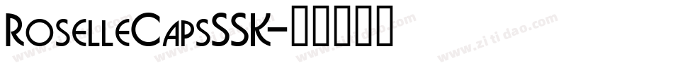 RoselleCapsSSK字体转换