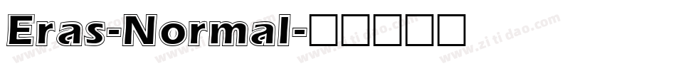 Eras-Normal字体转换