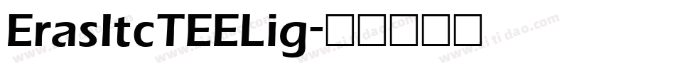 ErasItcTEELig字体转换