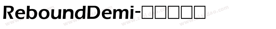 ReboundDemi字体转换
