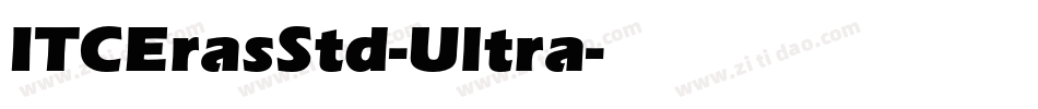 ITCErasStd-Ultra字体转换