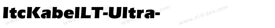 ItcKabelLT-Ultra字体转换