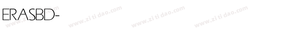 ERASBD字体转换