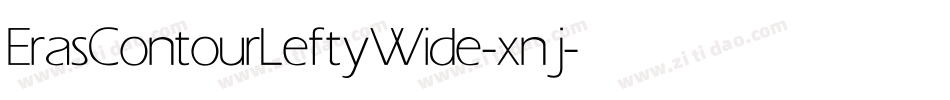 ErasContourLeftyWide-xnj字体转换 ErasContourLeftyWide-xnj字体转换