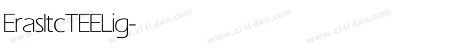 ErasItcTEELig字体转换