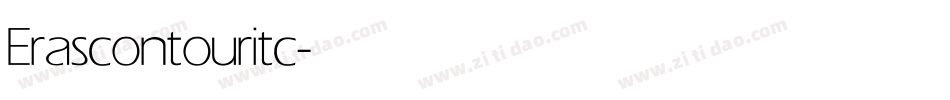 Erascontouritc字体转换