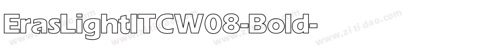 ErasLightITCW08-Bold字体转换