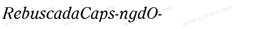 RebuscadaCaps-ngdO字体转换