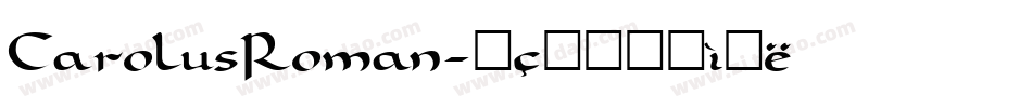 CarolusRoman字体转换