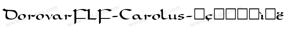 DorovarFLF-Carolus字体转换