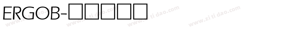ERGOB字体转换