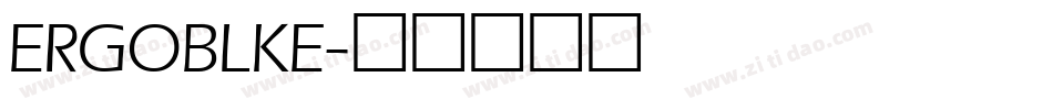 ERGOBLKE字体转换