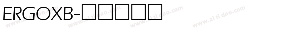 ERGOXB字体转换
