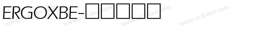 ERGOXBE字体转换