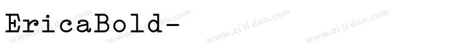 EricaBold字体转换