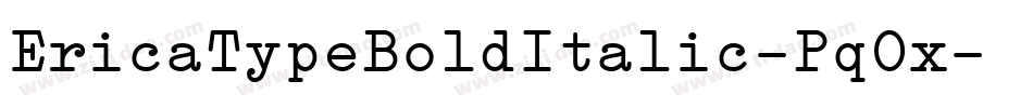 EricaTypeBoldItalic-Pq0x字体转换