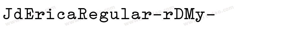 JdEricaRegular-rDMy字体转换