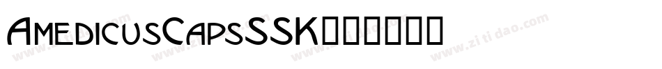 AmedicusCapsSSK字体转换