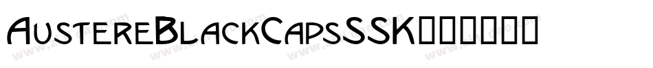 AustereBlackCapsSSK字体转换