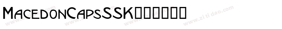 MacedonCapsSSK字体转换