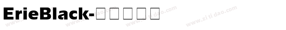 ErieBlack字体转换