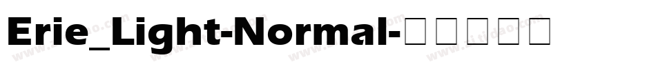 Erie_Light-Normal字体转换