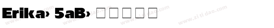 Erika-5aB字体转换
