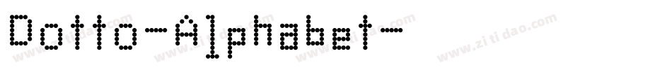 Dotto-Alphabet字体转换