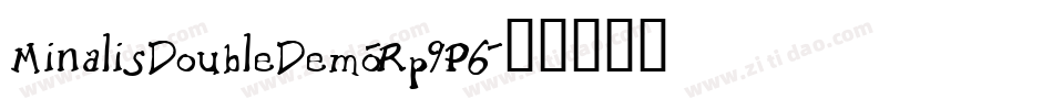 MinalisDoubleDemo-Rp9P6字体转换