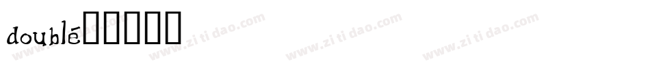 double字体转换