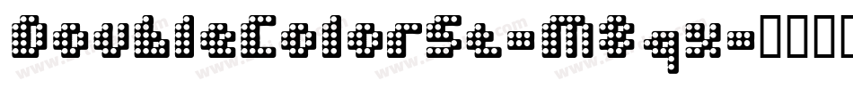 DoubleColorSt-M8qx字体转换