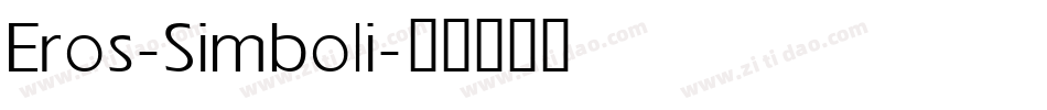 Eros-Simboli字体转换