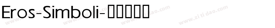 Eros-Simboli字体转换