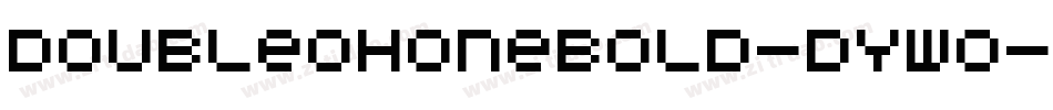 DoubleohoneBold-DYW0字体转换