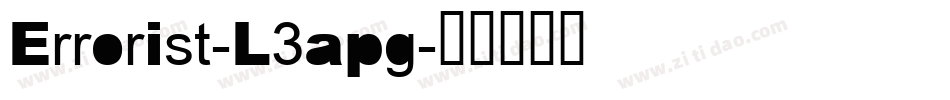 Errorist-L3apg字体转换