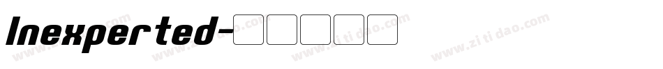 Inexperted字体转换