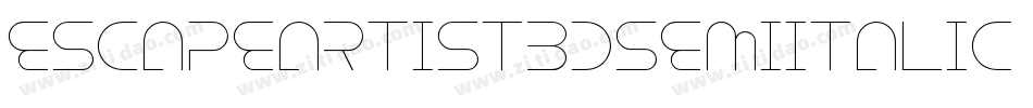 EscapeArtist3DSemiItalic-axYL5字体转换