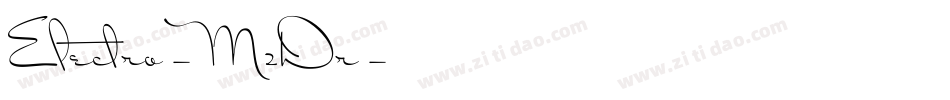 Electro-M2Dr字体转换