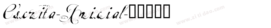 Escrita-Inicial字体转换