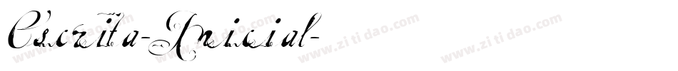 Escrita-Inicial字体转换