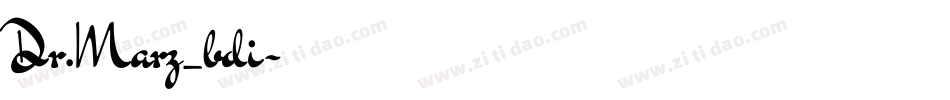 Dr.Marz_bdi字体转换