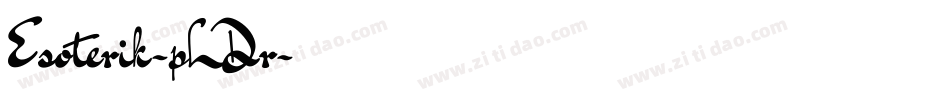 Esoterik-pLDr字体转换