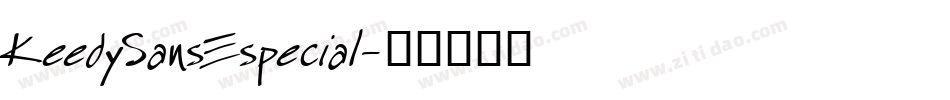 KeedySansEspecial字体转换