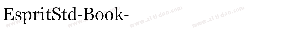 EspritStd-Book字体转换