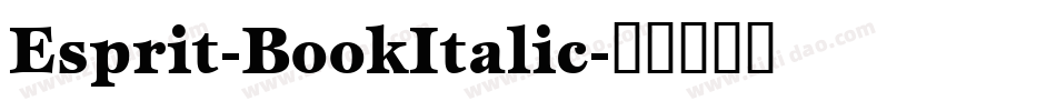 Esprit-BookItalic字体转换