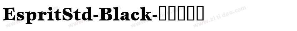 EspritStd-Black字体转换
