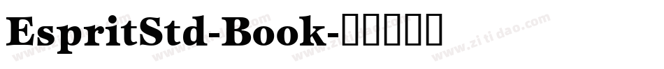 EspritStd-Book字体转换